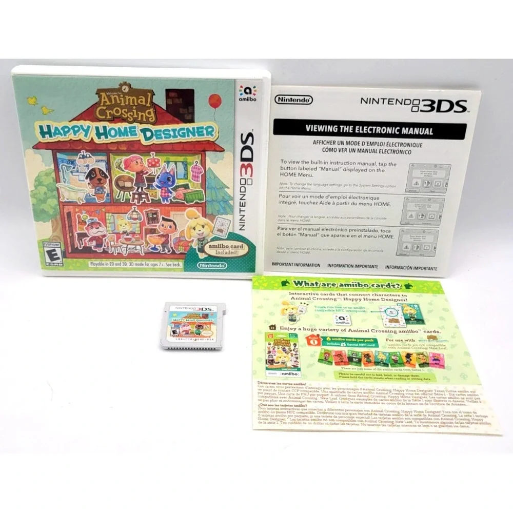 Animal Crossing: Happy Home Designer - Nintendo 3DS CIB COMPLETE IN BOX